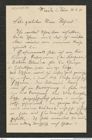 Nachlass Franz Steindachner, Brief von Emil Weiske an Franz Steindachner (20.08.1911), Inv.Nr. 582.07, Seite 1